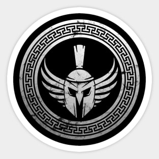 Spartan Warrior Helmet Vintage Sticker